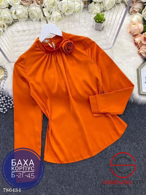 Женская блузка с цветком - Bruno фото 3