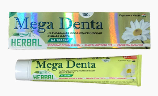 MEGA DENTA зубн.паста 100гр на травах Herbal