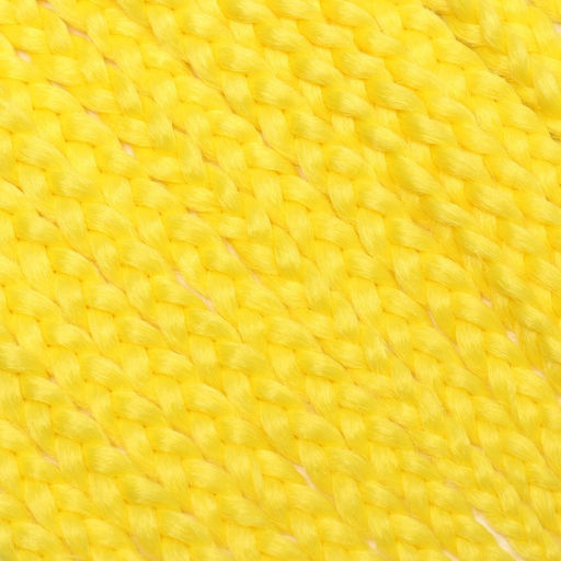SIM-BRAIDS Афрокосы, 60 см, 18 прядей (CE), цвет жёлтый(#yellow) - Queen fair фото 2