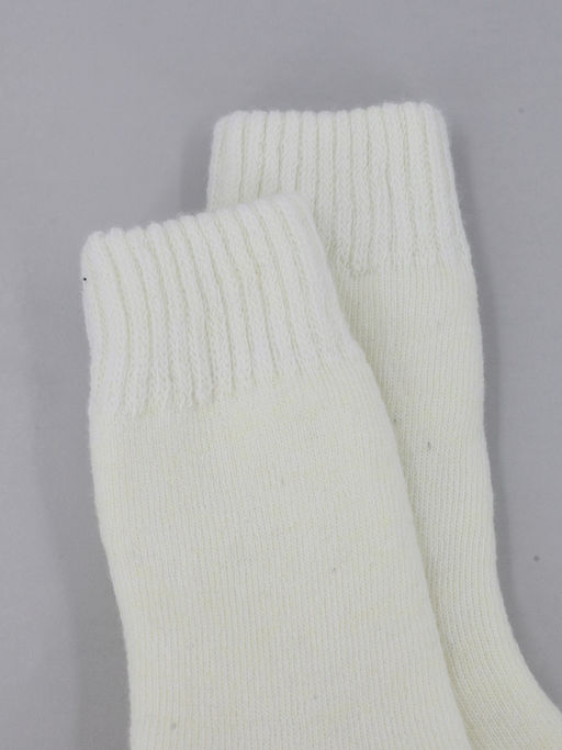 Носки р.35-40 Шерстяные Пух Белые - Krumpy фото 6