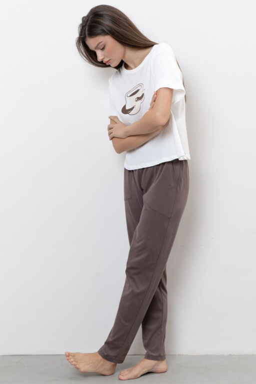 БРЮКИ ЖЕНСКИЕ (ПИЖАМНЫЕ) арт. 5501W-50059.5H-137