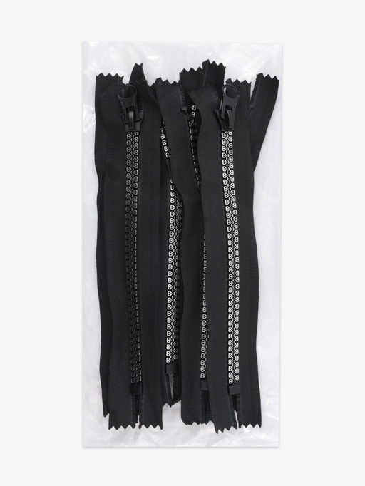 Цена за 10 шт. Молния «Трактор», №8, неразъёмная, замок автомат, 18 см, декоративная, чёрная