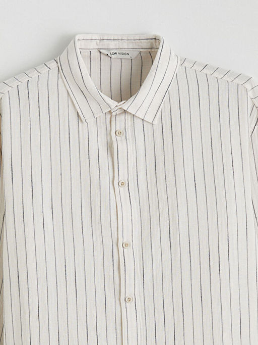 Regular Fit ?izgili M?slin Erkek G?mlek