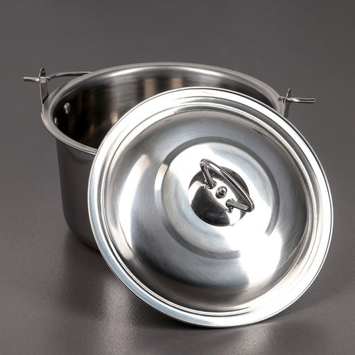 Котелок «Походный», 2.5 л, d=20 см, нержавеющая сталь, серебристый