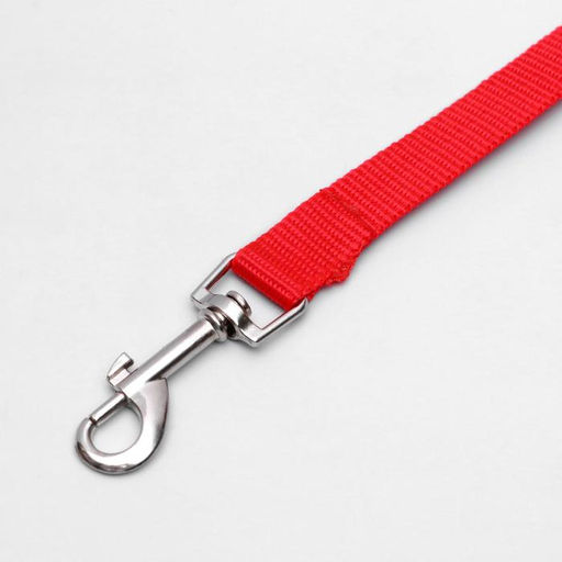 Поводок 1,2 х 2 см, полиэстер, красный - Пижон фото 2