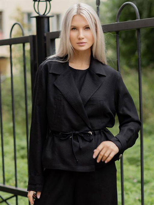 Жакет женский лён 57%,вискоза 43%