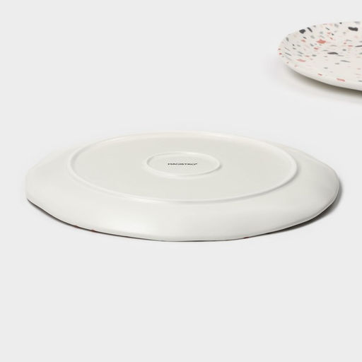 Тарелки Magistro Terazzo, d=27 см, набор 2 шт., фарфор, белые  фото 6