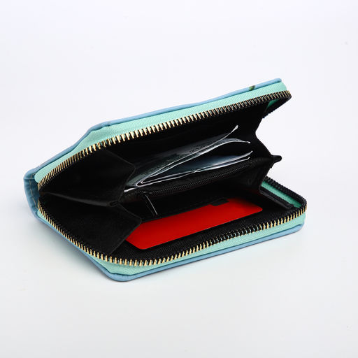 Кошелёк детский Выбражулька «Дино», на молнии, голубой