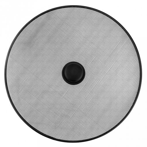 "Блэк" Крышка-сито "Брызгоулавливатель" д33см, металл/окрашенный, цвет - черный, ручка-кнопка пластмассовая, в п/эт пакете (Китай)