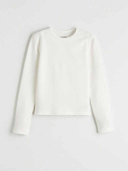 Bisiklet Yaka K?z ?ocuk Basic Ti??rt