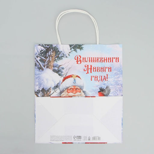 Пакет крафтовый Волшебного Нового года, 22 25 12 см - Доступные радости фото 5