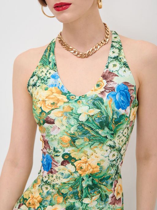 Платье с принтом масло OD-632-2