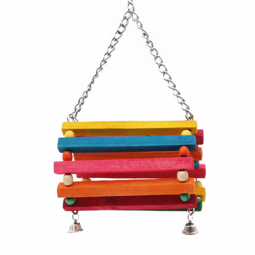Качели для птиц Туннель с колокольчиками, 16 х 15 см - Пижон фото 2