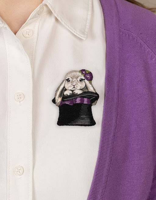 Набор для вышивания PANNA Живая картина JK-2275 Брошь. Малыш-фокусник 5 х 6 см