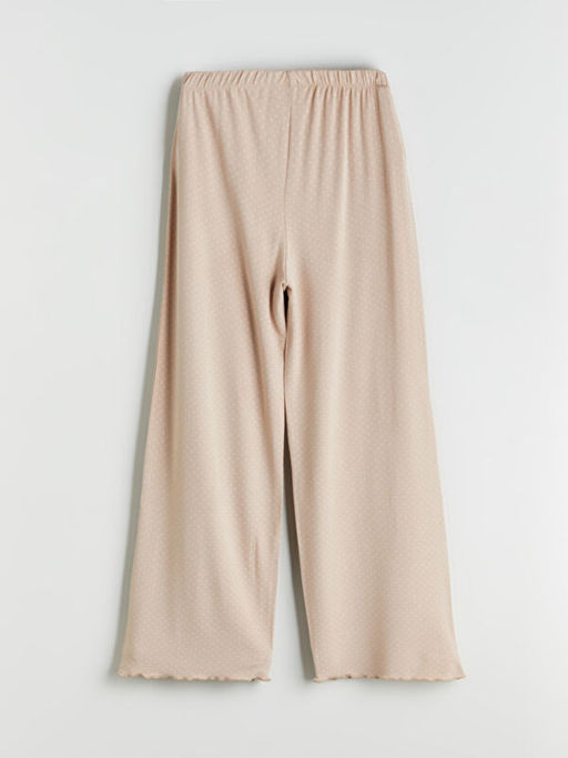 Beli Lastikli Puantiyeli Kad?n Pijama Alt