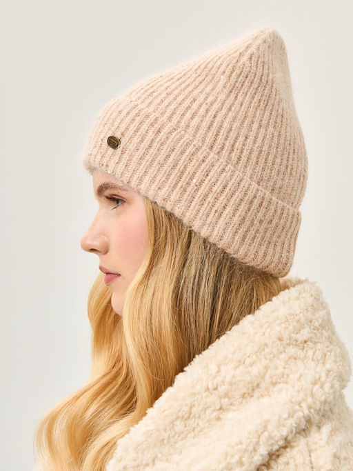 Шапка жен. анг+нейл+акр+люр LB-N88063 beige