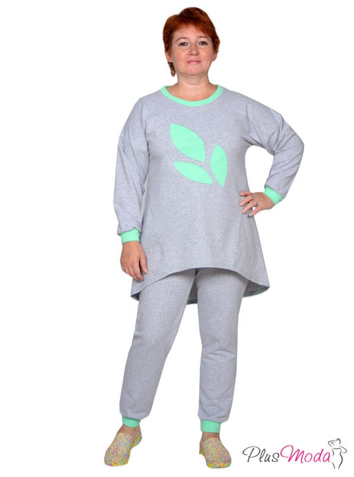 Костюм спортивный Модель №134 размеры 50-72 - Plusmoda фото 2