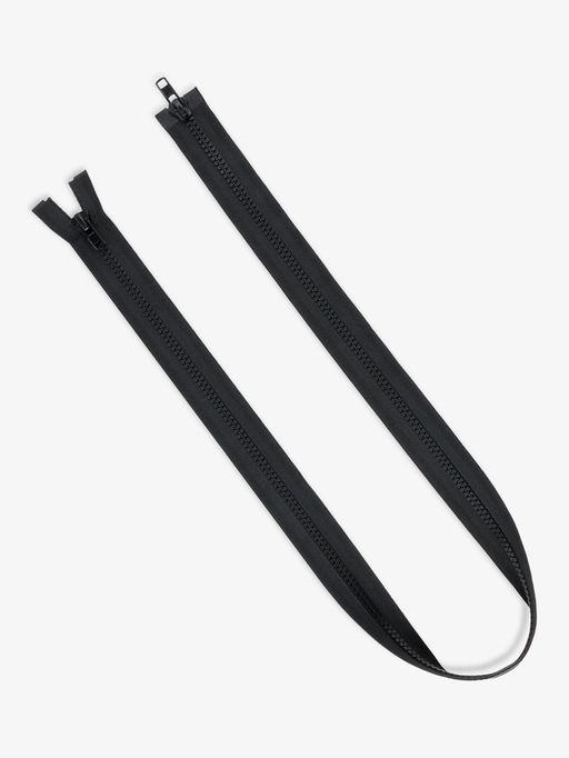 Цена за 10 шт. Молния «Трактор», №8, разъёмная, 2 замка, замки автомат, 110 см, чёрная