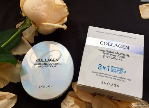 Матирующая пудра 3 in 1 Collagen Whitening Moisture SPF 30 PA+++ со сменным блоком, тон 13