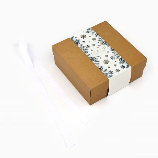 Коробка подарочная новогодняя складная «Счастья в Новом году», тиснение, 20 х 20 х 8 см