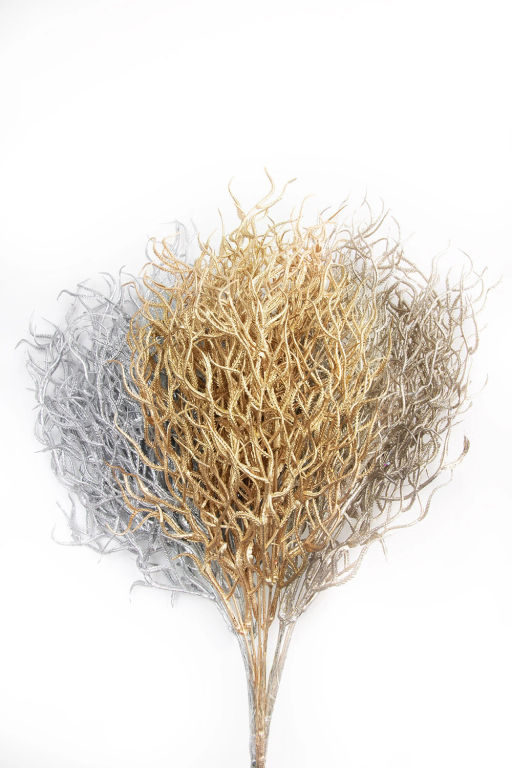 Кустик декоративный 40 см (SF-7339) серебро №14 - Больше подарков фото 3