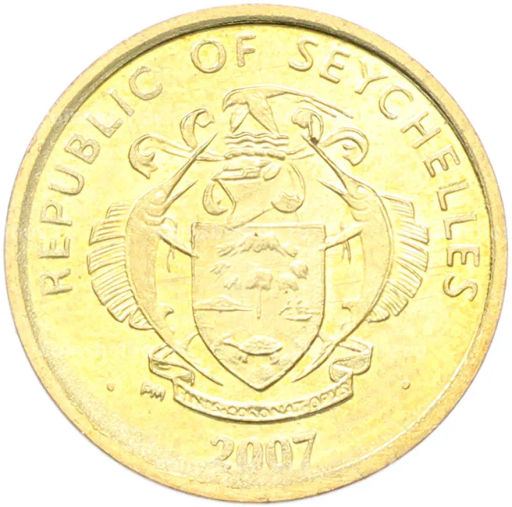Монета 5 центов 2007 года Сейшелы