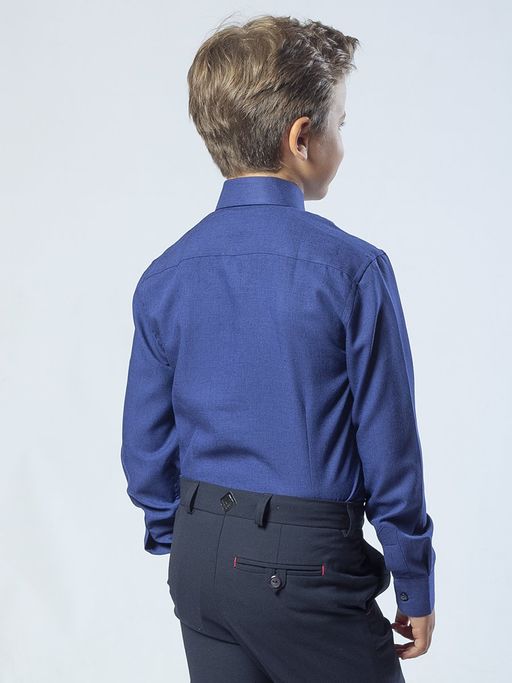 Сорочка приталенного силуэта для мальчика NB8ld1111010PR темно-синий