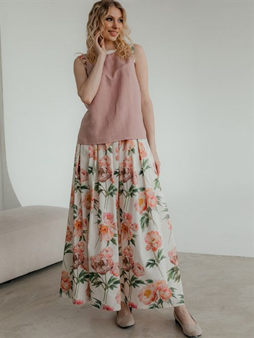 58% лен, 42% хлопок юбка - Волтри фото 4