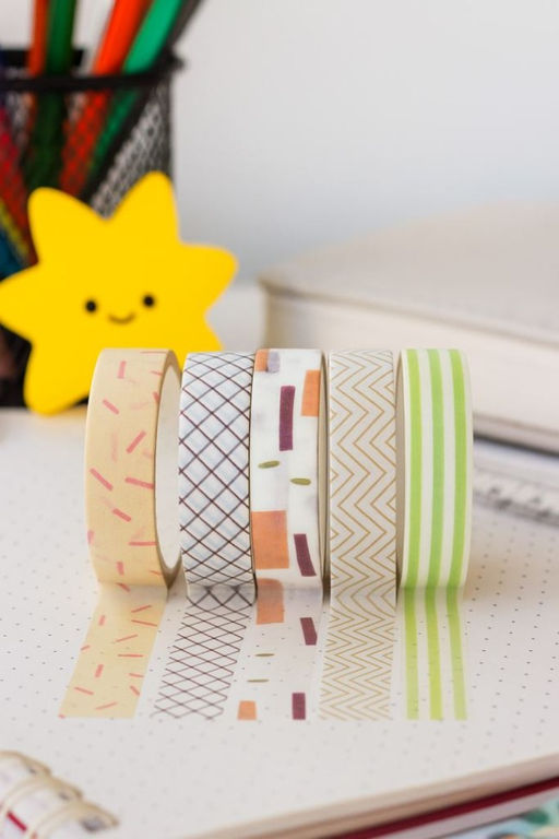 Набор декоративного скотча "Patterns", beige series, mix