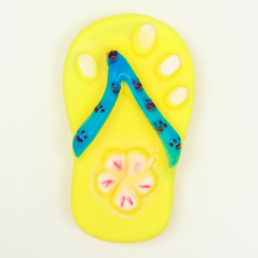 Игрушка пищащая Босоножка для собак, 13,5 см, жёлтая - Пижон фото 2