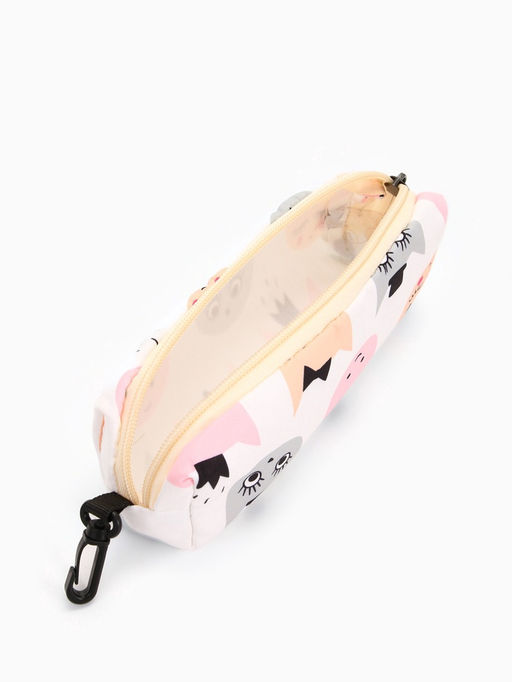 Набор: рюкзак школьный и пенал, с карманами, с принтом, размер 29?12?41 см, розовый