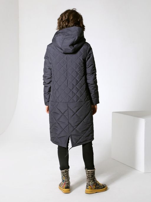 22411 Пальто т.графитовый - Dizzyway фото 2