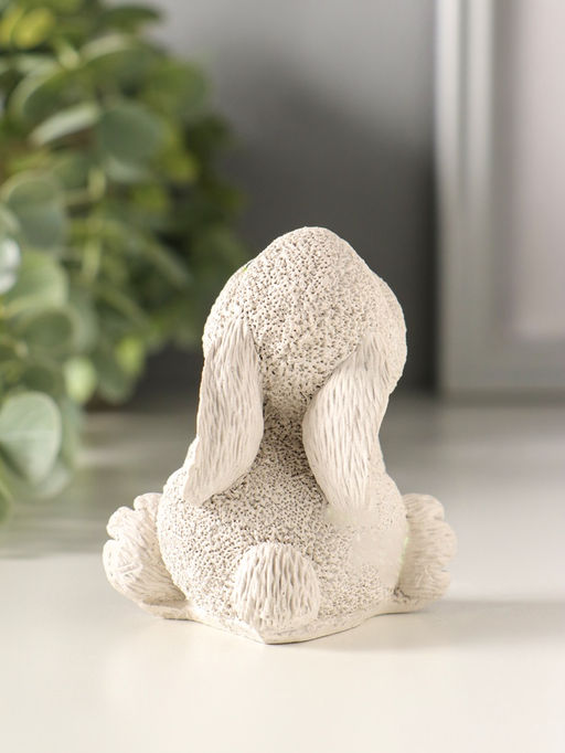 Фигурка гипс Кролик сидит, 7?5?6.5 см, серый