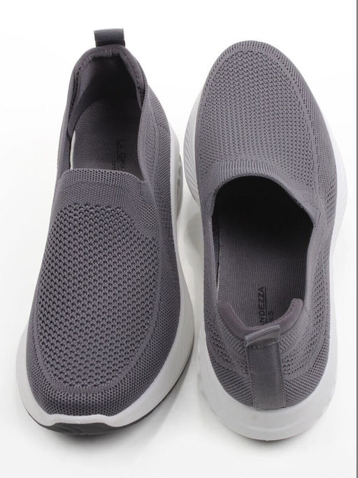 05-TEX-D04-01 GREY Полуботинки спортивные летние мужские (текстиль) - Фабричный китай фото 6