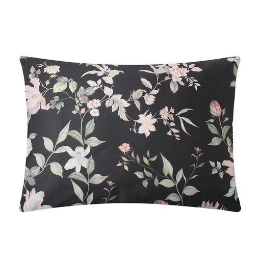 Комплект наволочек Этель Black flowers, 50х70 см - 2 шт., мако-сатин 114г/м2  фото 2