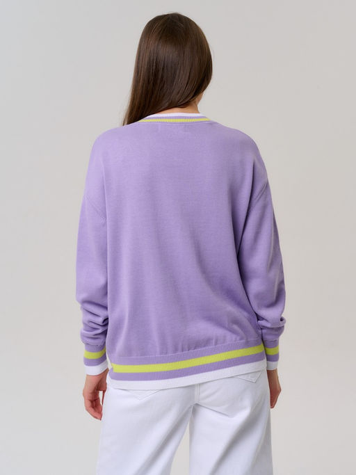 Пуловер женский ZZ-01006 lavender - Eleganzza фото 11