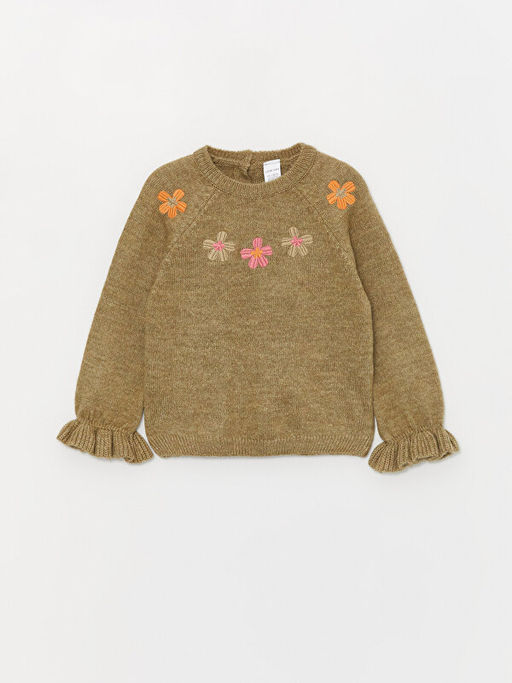 Bisiklet Yaka Nak??l? K?z Bebek Triko Kazak - Waikiki фото 3