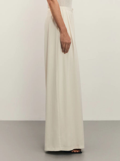 Широкие брюки со складками из лиоцелла / Zarina  фото 3