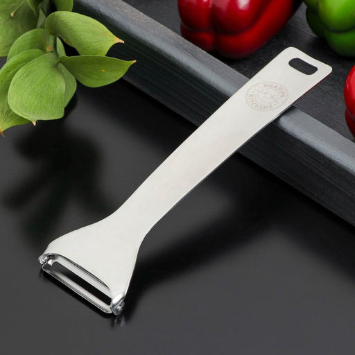 Овощечистка Доляна Zero, 19 см, нержавеющая сталь, цвет серебристый  фото 3