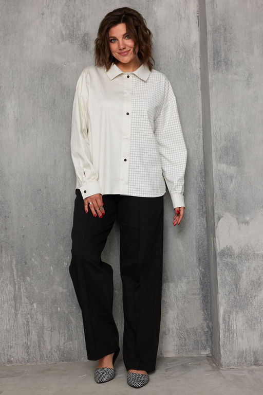 Рубашка BegiModa 4143 Сливочный