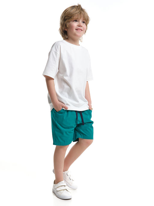 Футболка с принтом на спинке 22-9003 молочный - Mini maxi фото 16