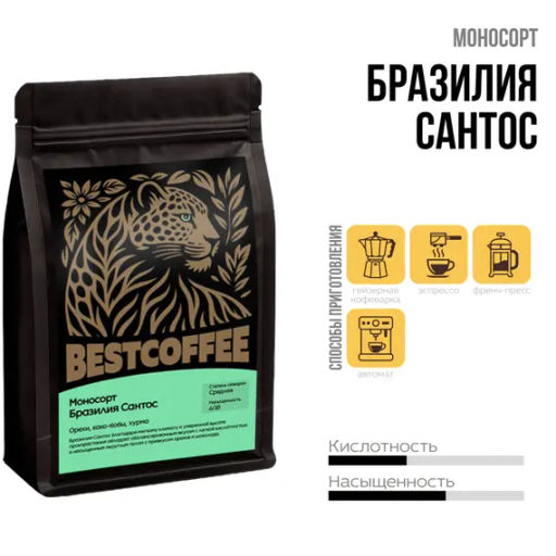 Бразилия Сантос, упаковка 250 г