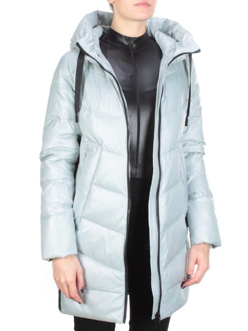 GWD202821 LIGHT GRAY Пальто зимнее облегченное ICEBEAR (150 гр. холлофайбер) - Fashion фото 8
