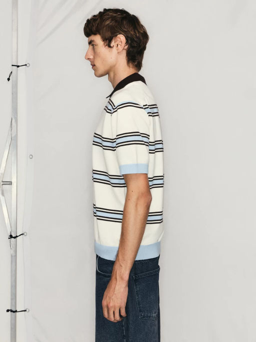 Джемпер поло в полоску / Zarina  фото 4