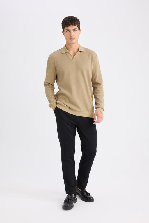Tailored Regular Fit Normal Kesim Kuma_ Pantolon Basic D_z Cepli