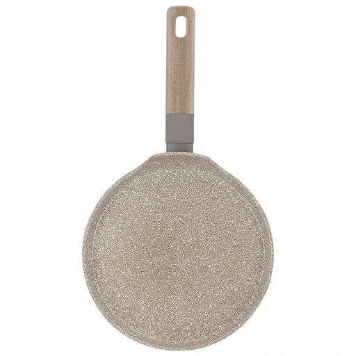 Сковорода блинная с антипригарным покрытием Latte д22см, h1,7см, s2,6мм, дно s3,2мм, литой алюминий, бакелитовая ручка с покрытием soft-touch, капсульное дно, Regent (Китай) Подходит для всех видов плит, включая индукционную. - Домашняя мода фото 3