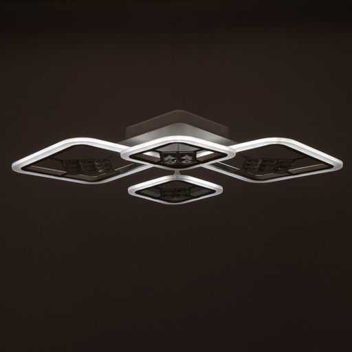 Люстра с ПДУ 1548/4WT LED 96 Вт 3000-6000К диммер белый 71×10 см BayerLux