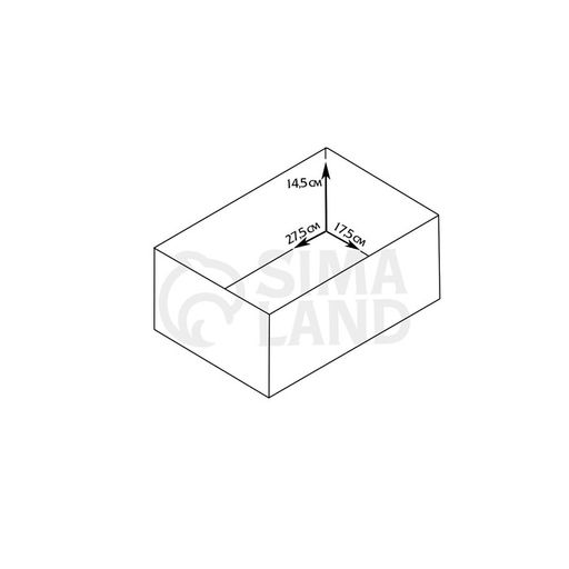 Подарочный ящик, 30×20×14.5 см, деревянный, с ручкой, цвет состаренный дуб