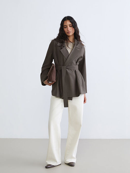 Ku?akl? Oversize Kad?n Blazer Ceket