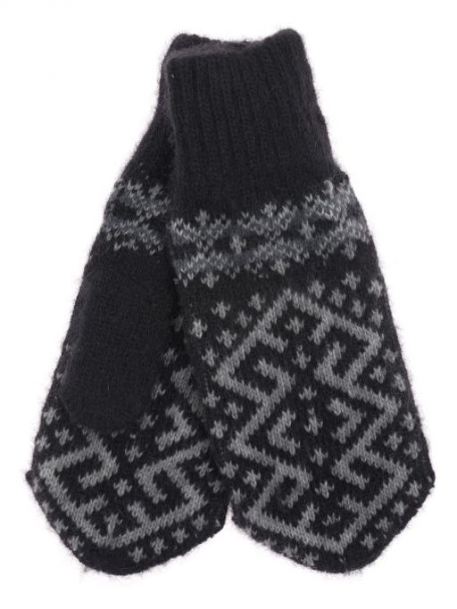 Варежки мужские "Ромб с орнаментом" ПП 4212-1